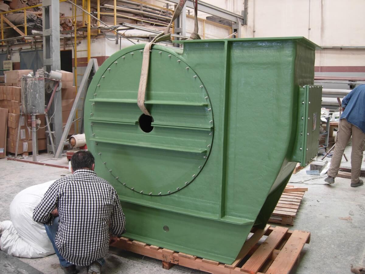 Carcasa de ventilador centrífugo