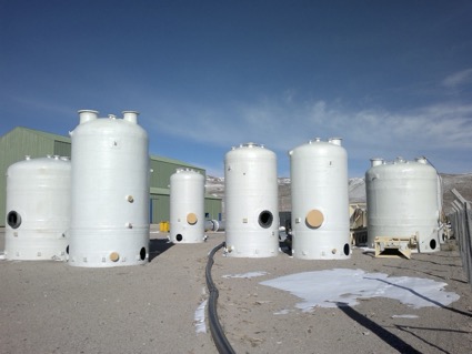 Tanques para pasta litio