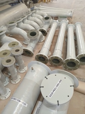 Provisión de más de 300 spools bridados 2” a 30” en PRFV