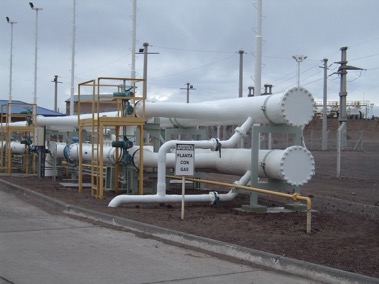 Colectores de distribución de agua hacia los equipos separadores de Petróleo “Wenco”, Ø 600 mm, PN 10. Planta de tratamiento de agua salada