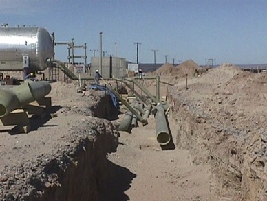 Cañerías Ø 300, 400 y 600 mm, PN 10,Planta de Inyección de Agua Salada (PIAS II)