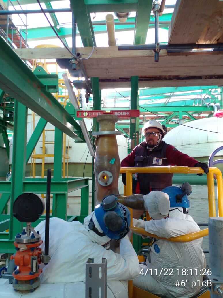 Servicio de 5800 pulgadas de soldaduras de PRFV